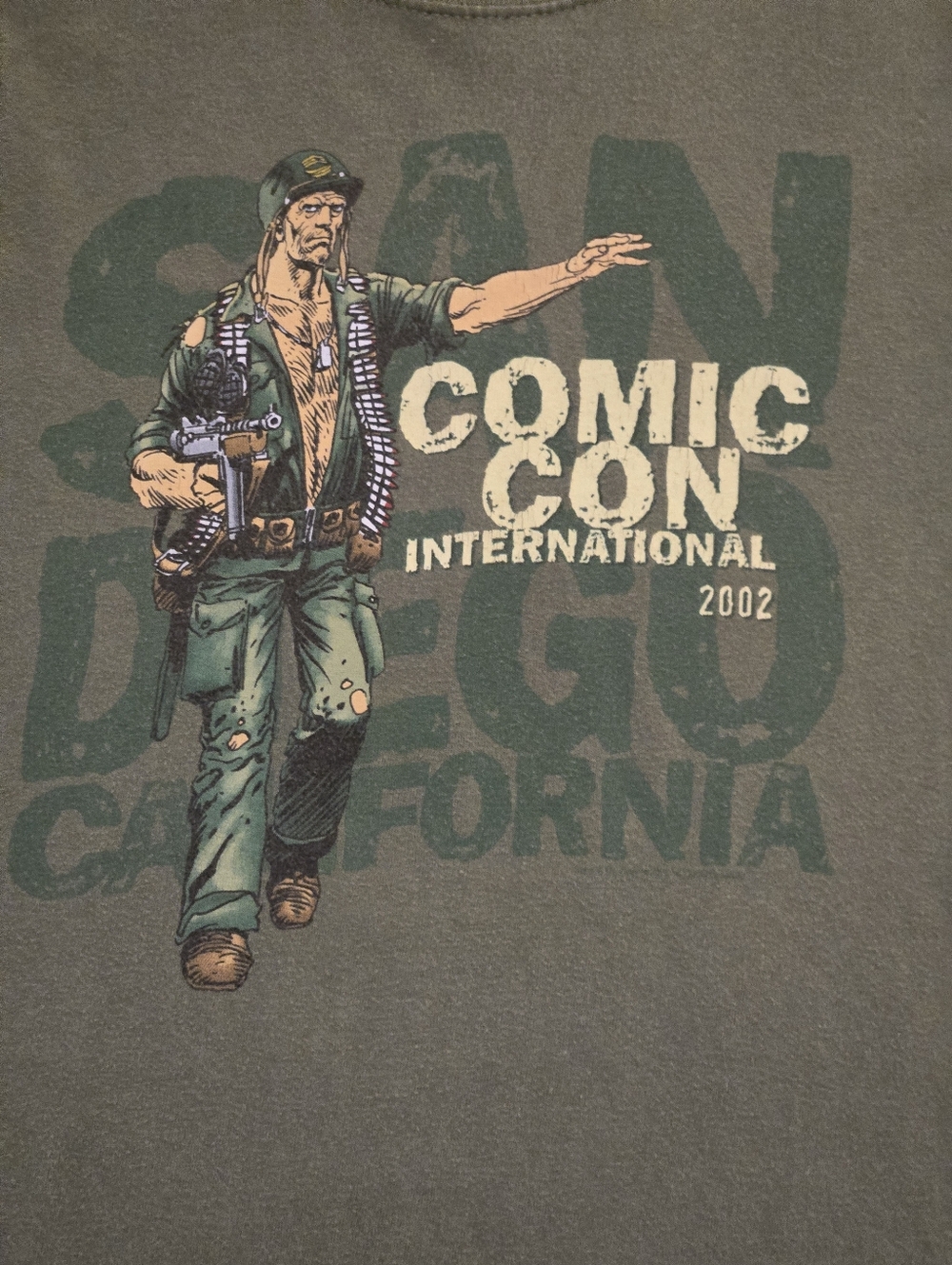 2002 Comic Con Graphic Tee - Sgt. Rock DC Comics - SDCC - Size XL